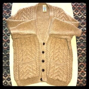 Vintage St Michael Cable Knit Cardigan
